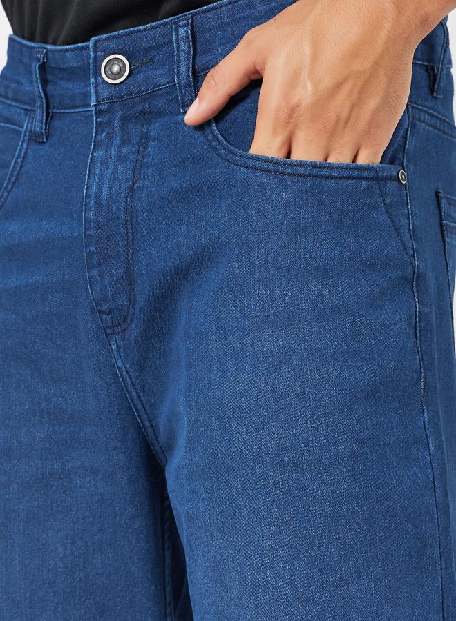 ستايلي بنطال جينز مغسول قصة مريحة - Image 2